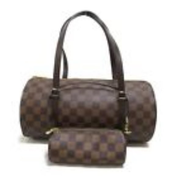 LOUIS VUITTON Papillon 30 Shoulder BagDamier canvas Ebene Used Women LV